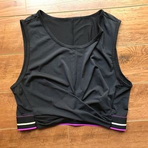 Fabletics twist front crop tank